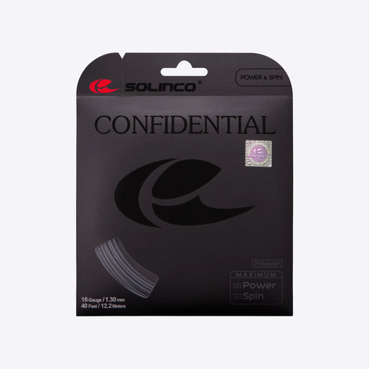 Solinco Confidential 16GA/1.30 mm (Blackened Silver)