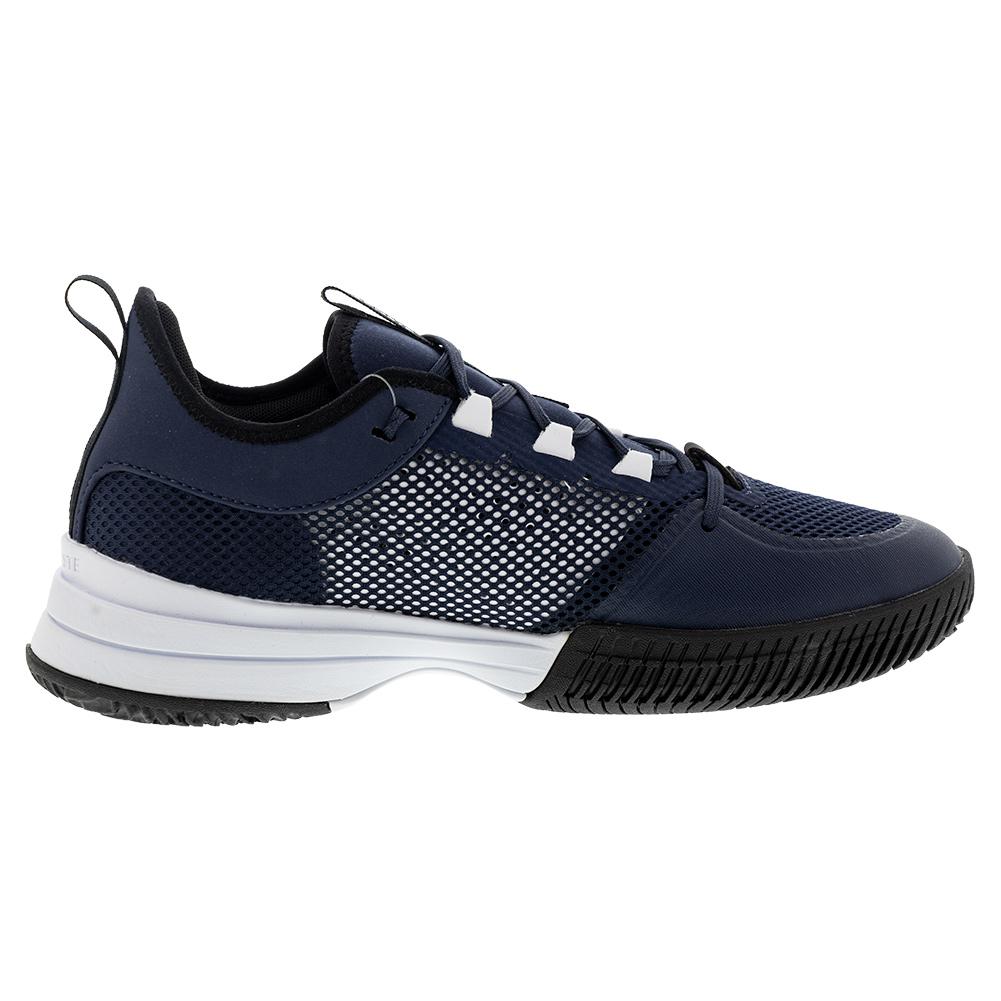 Lacoste Men's AG-LT21 Tennis Shoes Navy and White