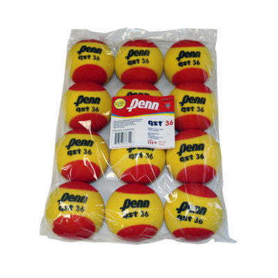 Penn Quick Start Tennis 36 Foam - 12 Ball Poly Bag